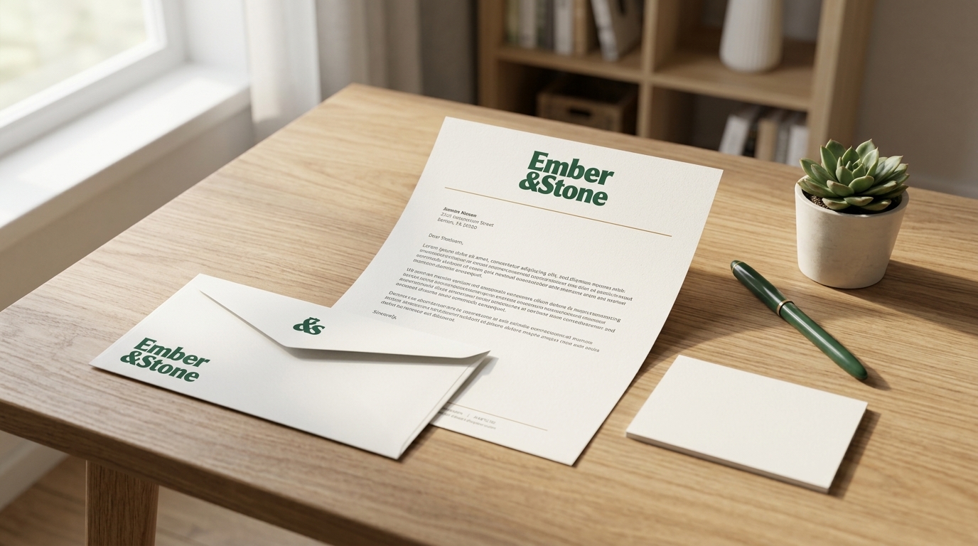 Ember & Stone — Business Stationery