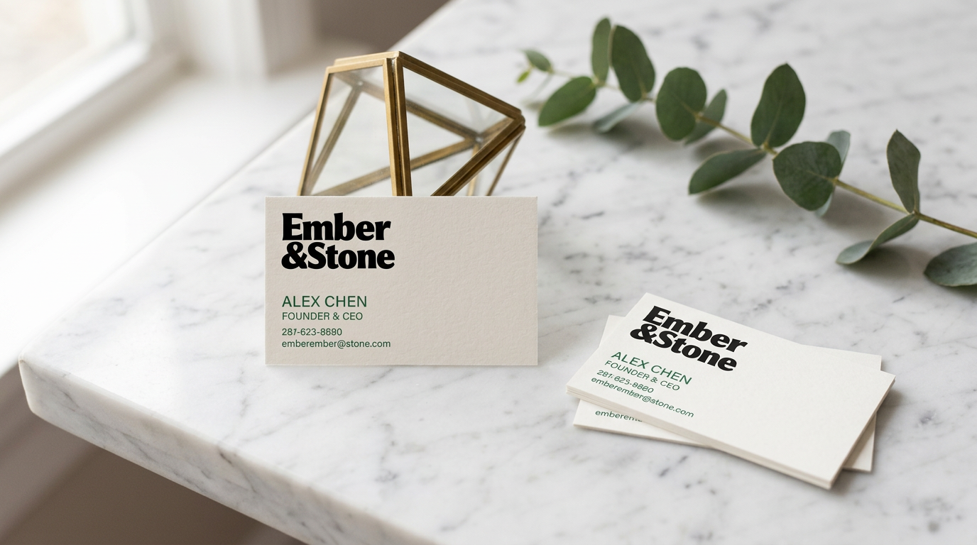 Ember & Stone — Business Card