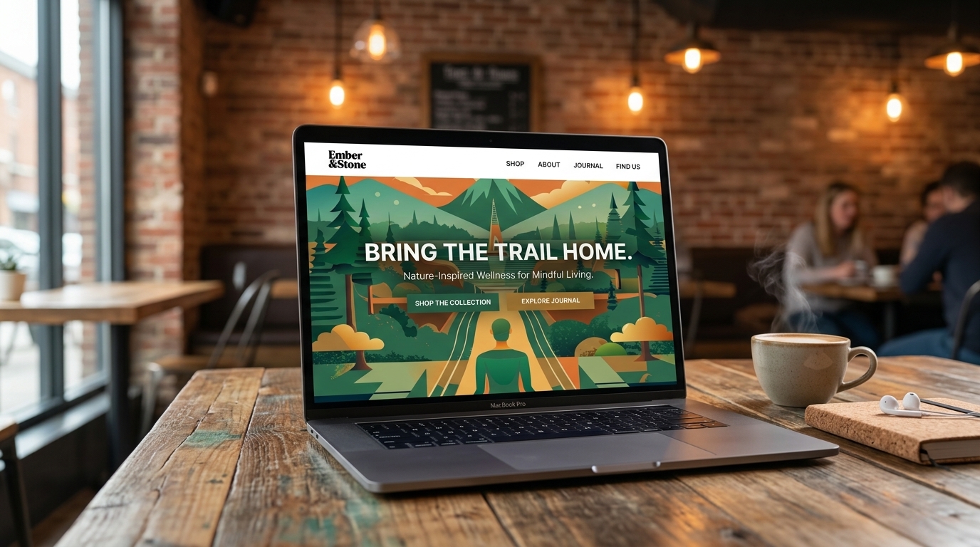 Ember & Stone — Website Hero
